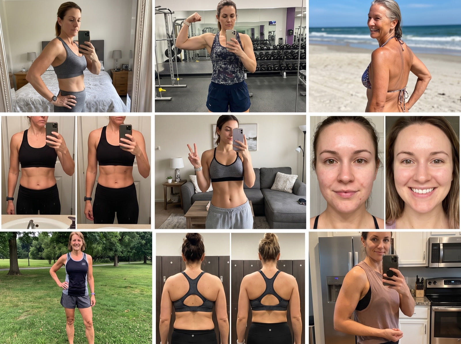 Collage of women sharing their Flavoa results